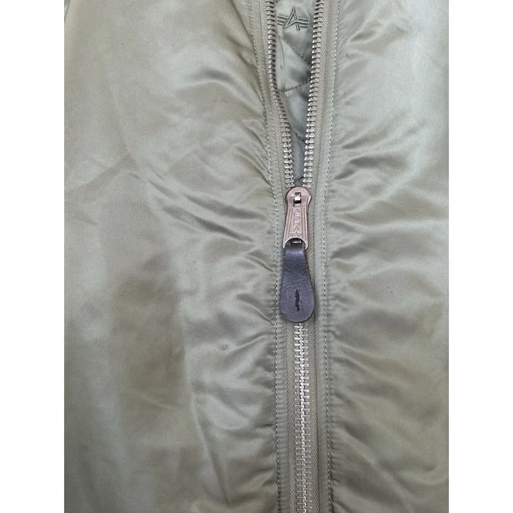 alpha industries‎ flight jacket ma 1 sage Green Size MT